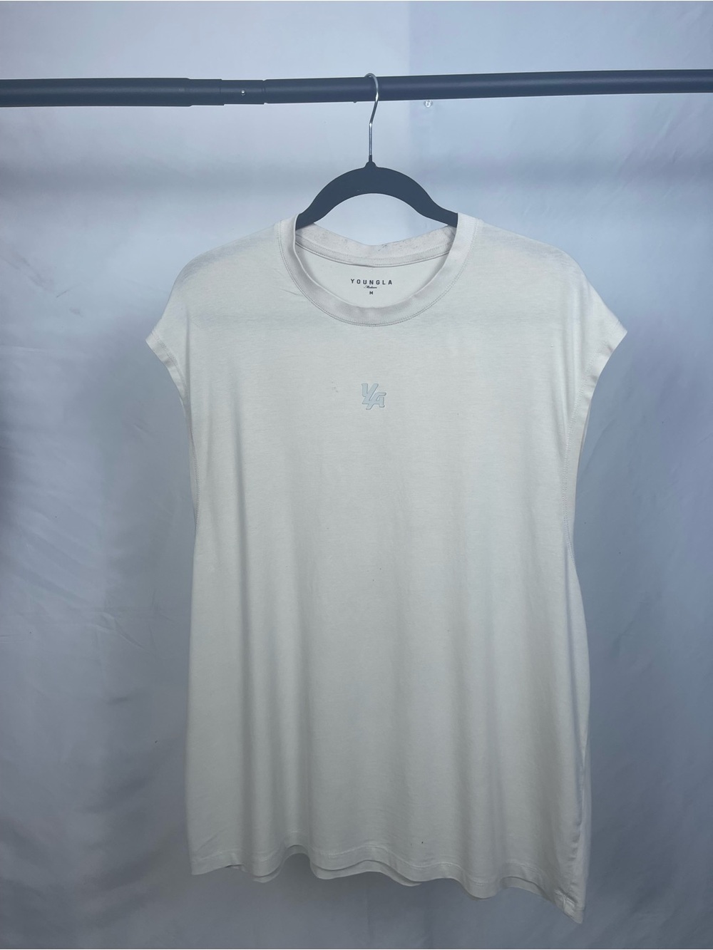 YoungLA Cream Relaxed Crewneck Tee